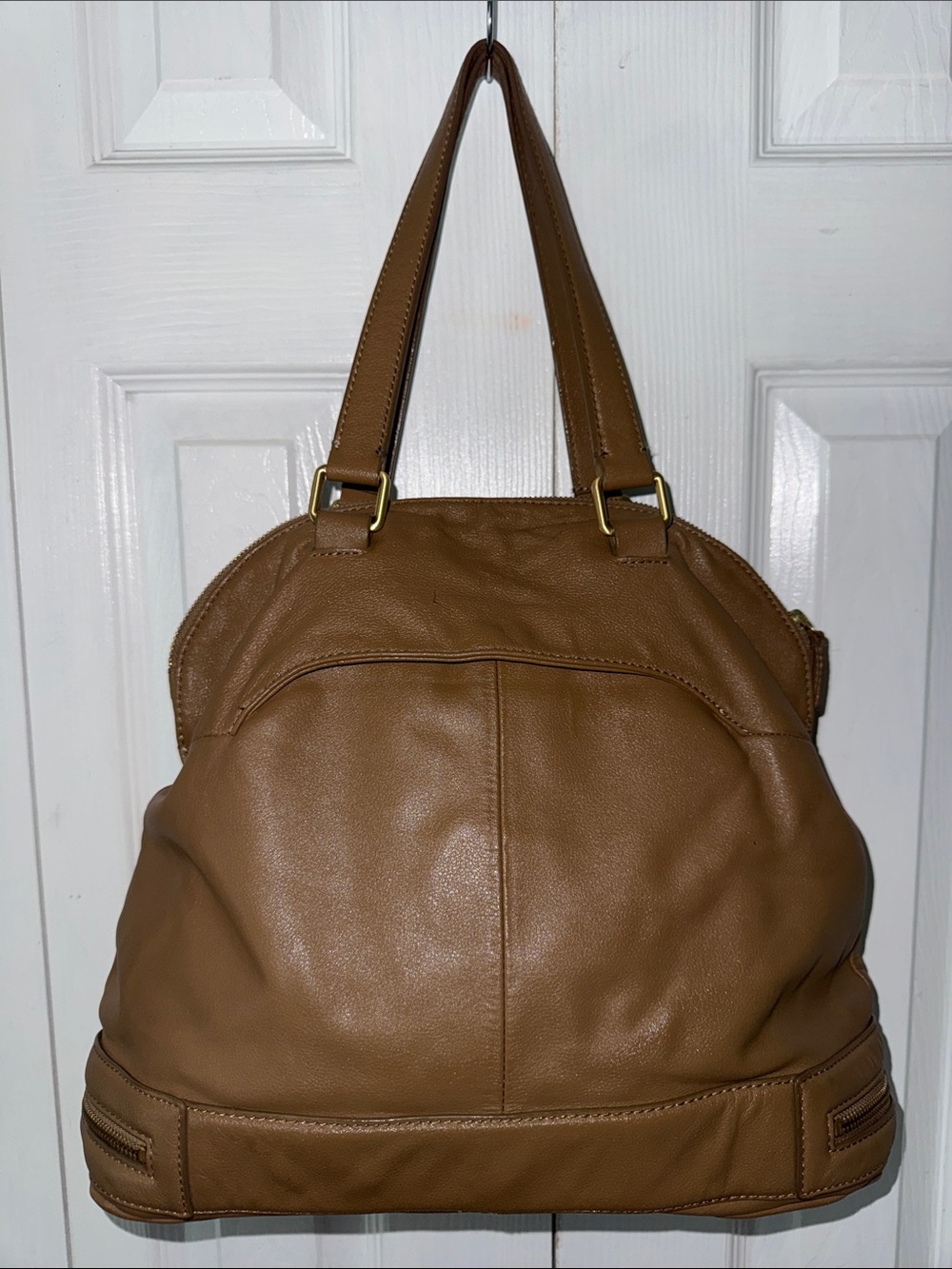 Talbots Brown Leather Shoulder Tote